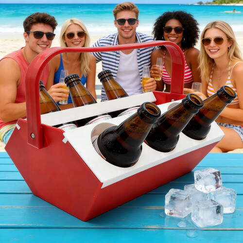 Strong recyclable Beverage Case Maintains Low Temperature-Blue 1