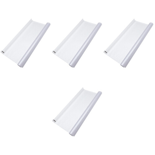 4Rolls Removable Static Cling Window Film Transparent Privacy Sticker
