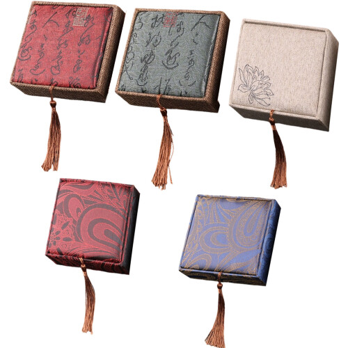 Linen Compact Travel Bead Organizers Random Handmade Designs-5