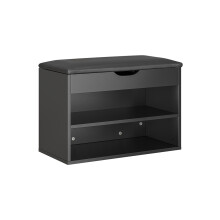 SoBuy Botník s polstrovaným sedákem 60x30x43 cm