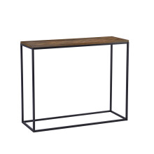 Charles Bentley Industrial Chevron Console Contemporary Wood Metal Table H81.5xL35xW100cm