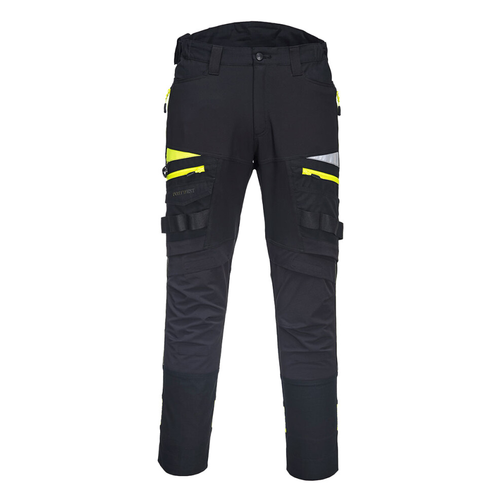 Portwest (28R, ) Mens Dx4 Work Trousers Black