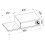 Design wall drawer bedside table KonsilaL White 2