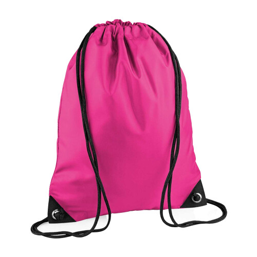 BagBase (One Size, Fuchsia) Bagbase Premium Drawstring Bag