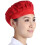 Foldable Lightweight Chefs Cap Convenient for Travel and-Red 1