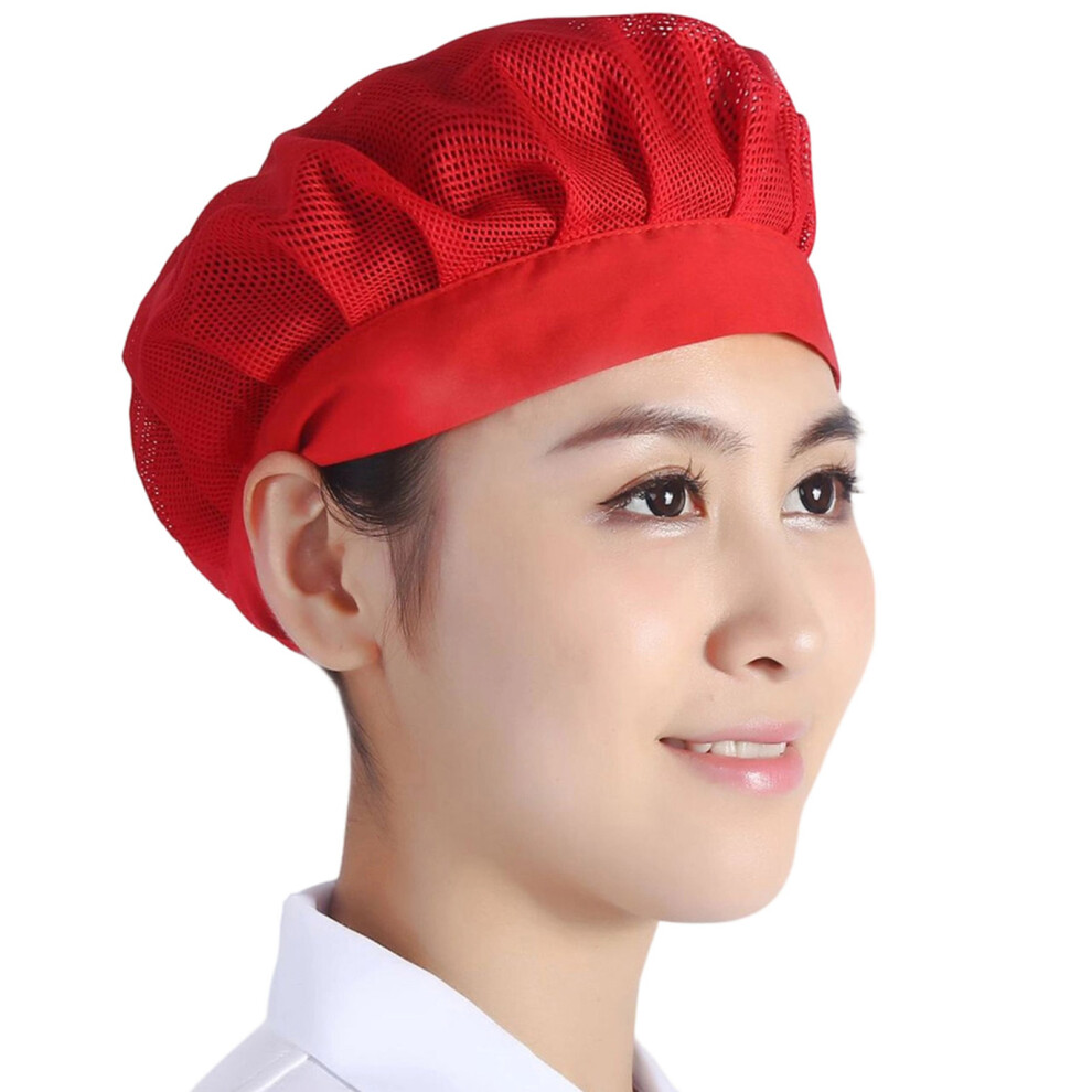 Foldable Lightweight Chefs Cap Convenient For Travel And-Red 7754003998378