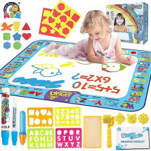 Water Doodle Mat 100*80cm Large Water Drawing Mat, Drawing Painting Mat with Water Doodle Pens