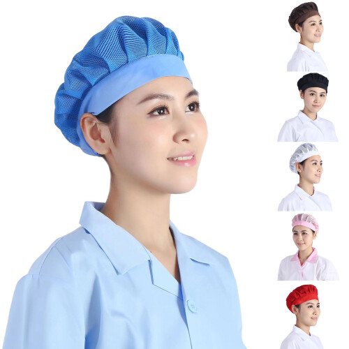 Foldable Lightweight Chefs Cap Convenient for Travel and-Red 1
