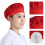 Foldable Lightweight Chefs Cap Convenient for Travel and-Red 3