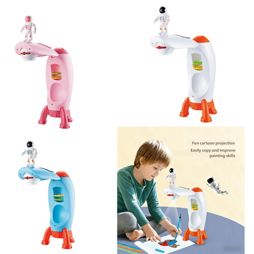 Imagination Boosting Space Ship Projection Drawing Toy-White 2