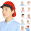 Mesh Work Cap for Chefs Unisex Breathable-rose red visor1 2