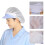 Professional Mesh Cook Hat Breathable Dust-light pink visor1 3