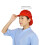 Mesh Work Cap for Chefs Unisex Breathable-rose red visor1 4