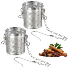 Stainless Steel Spice Strainer for Teapot Soups Large Tea Filter Mesh Basket Tea Ball Strainer Brine Basket with Carry