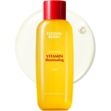 eqqualberry Vitamin Illuminating Toner | Glowing Skin Toner, Hydrating Face Toner, Skin Radiance Booster - 150ml