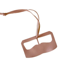 Trendy Geometric Glasses PU Leather Keychain Pendant-Pink