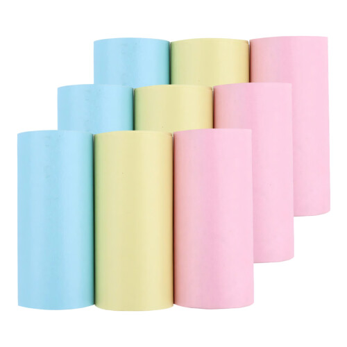 9Pcs 57x25mm Replacement Thermal Paper Kids Camera Thermal