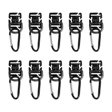 10Pcs Tube Pipe Clip Holder Buckle Tactically 360 Rotating D