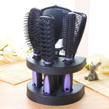 Hair Brush Airbag Set, Detangling Hair Brush, Round Hair Brush With Mirror Stand