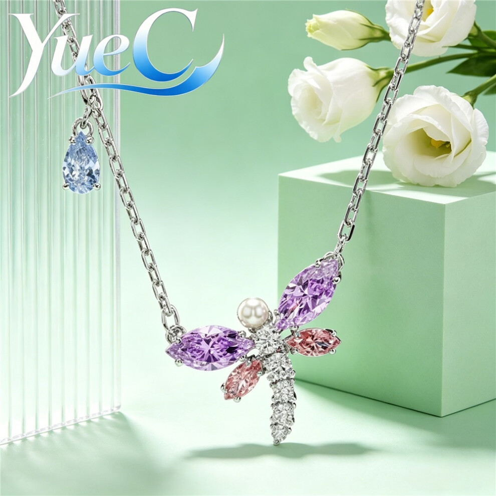 (Necklace-3) 2026 New Charms Geometric Earrings Bracelet Dragonfly Necklace Fine High Quality Swarovski Jewelry Set for Women Romantic Gift