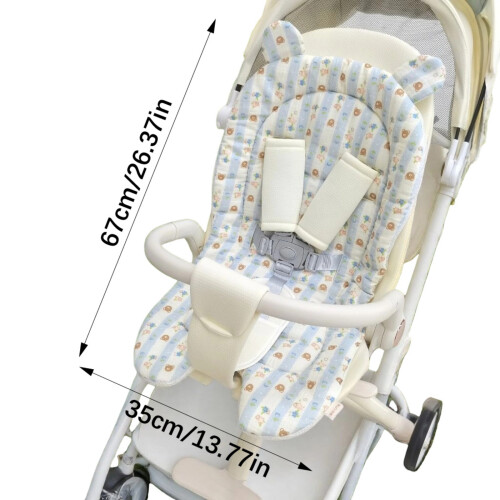 Breathable Cotton Strollers Pad Soft Sitting-baby elephant 2
