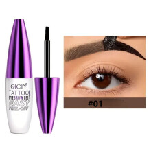 Black Eyebrow Tint Kit, Peel Eyebrow Gel Waterproof 10g Brow Dye Cream