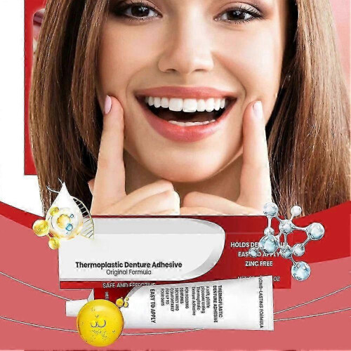 Long Lasting Thermoplastic Denture Adhesive, Refits and Tightens Loose Up 2