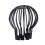 Drainage System Garden Filter Cover Eaves Leaking Pipe Dredging Funnel Protective Cover, Style: Spherical(Black) 1