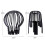 Drainage System Garden Filter Cover Eaves Leaking Pipe Dredging Funnel Protective Cover, Style: Spherical(Black) 3