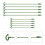 10pcs Plant Potted Flower Shape Support Rod Fixed Anti-lodging Leaf Guard Frame, Size:17cm 3