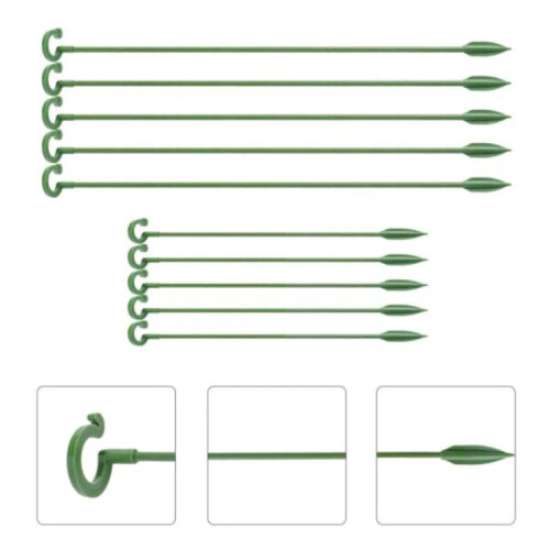 10pcs Plant Potted Flower Shape Support Rod Fixed Anti-lodging Leaf Guard Frame, Size:17cm 2