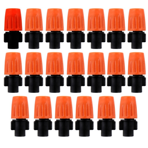Kit de 20 accessoires pour système d'irrigation goutte à goutte TF-118 (orange)