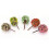 3 PCS Artificial Tree Miniature Garden Home Decoration, Random Color Delivery 4