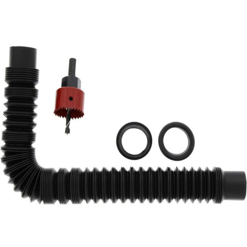 Expandable Bucket Connector Rain Barrel Diverter Kit(Black)