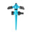 Automatic Rotating Plastic Ground Sprinkler Garden Lawn Triangle Spraying Nozzles(Sky Blue) 1