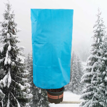 Housse antigel en tissu non tissé pour arbres, sac de protection hivernale pour plantes, dimensions : 60 x 80 cm (bleu)