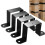 4pcs/Pack Heavy Duty Fence Post Metal Bracket Deck Post U-Shaped Fixing Bracket(Black) 1