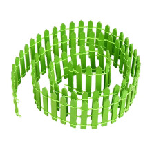 90cm Mini Wooden Fence DIY Fairy Tale Garden Miniature Landscape Ornament (Green)