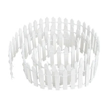 90cm Miniature Wooden Fence DIY Fairy Garden Mini Landscape Ornament(White)