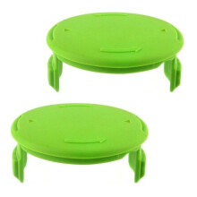 2PCS GK04 Cordless Weeder Lawn Mower Spool Cover Compatible with Greenworks(Green)
