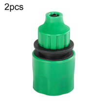 2pcs Faucet Hose Connector Gardening Drip Irrigation Car Wash Rifle Fitting(4/7 Interface)