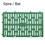 Adjustable splicing protective sleeve for plant trunks (6 pieces/set, green) 1
