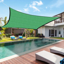 3 x 4m Versleuteld Zonneschermnet Bloemen Balkon Terras Buiten Warmte-isolatienet