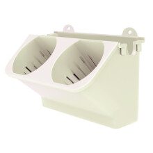 MY-2515 Modular, no-drill indoor plant wall planter, dimensions: 24x14.5x14 cm (off-white).