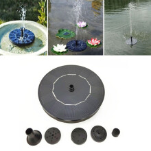 Automatischer Solar-Schwimmbrunnen für den Garten (Schwarz)