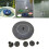 Garden Automatic Solar Floating Fountain Waterfall(Black) 1