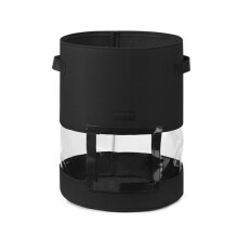 2 PCS 360 Degree Transparent Potato Bag In The Middle Covered Plant Growing Bag, Size: Medium (30x35cm) 26 Liters/7 Gallons(Black)