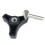 Lawn Mower Handle Bar Wheel Triangle Handle Knob with 5cm Screw 5