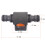 3PCS Double Nipple Wrap With Switch Double Pass Standard Direct Connect With Valve Fast Connection(Black) 3