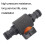 3PCS Double Nipple Wrap With Switch Double Pass Standard Direct Connect With Valve Fast Connection(Black) 4
